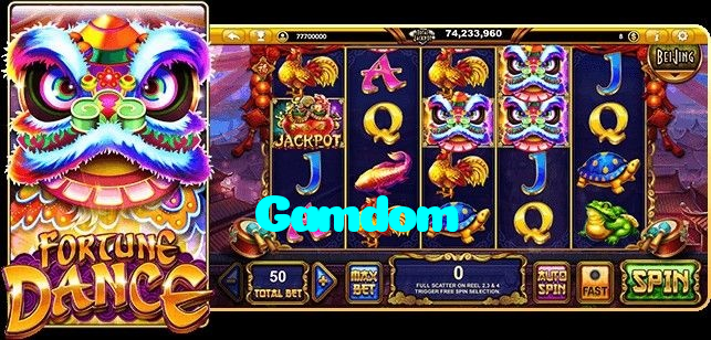 Gamdom casino presented on mobile device in Pakistan with slots and live games