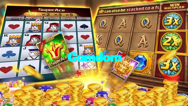 Gamdom casino presented on mobile device in Pakistan with slots and live games